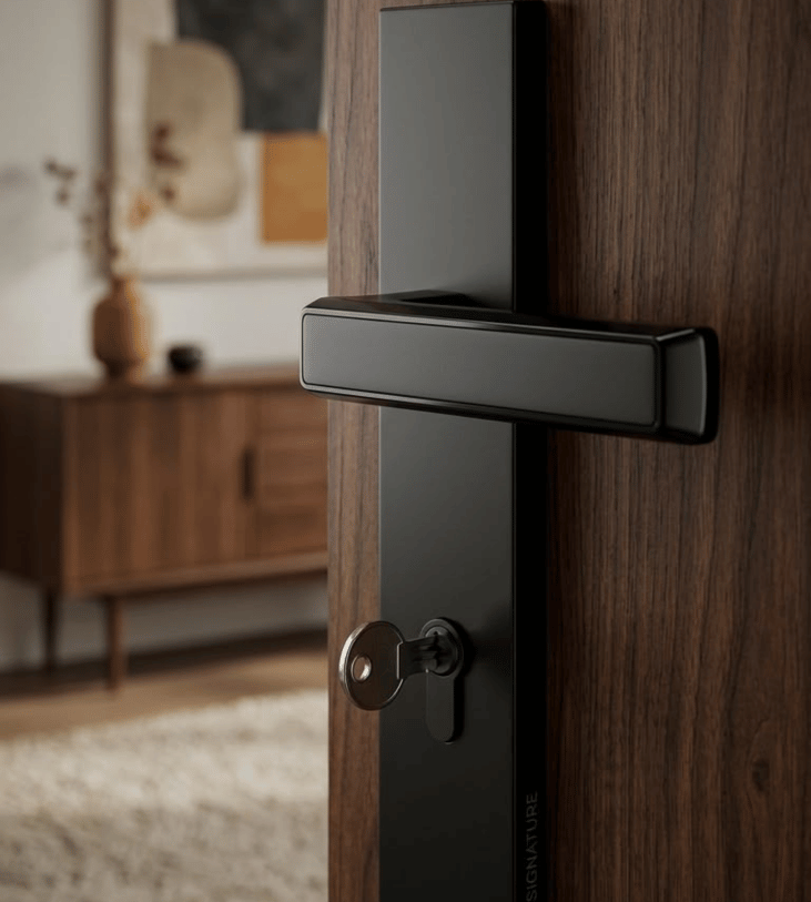 Modern mortise handle lock design